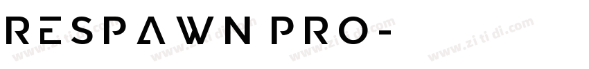 Respawn Pro字体转换